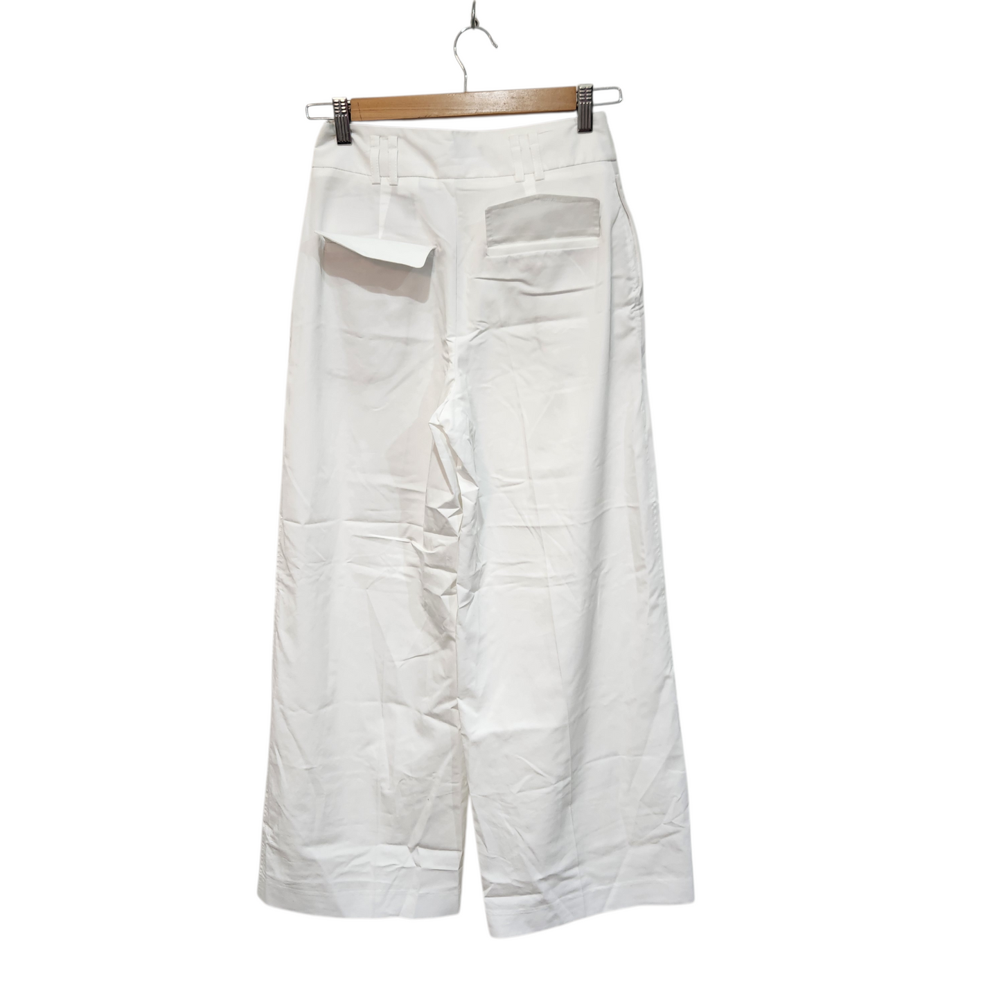 ZARA | מכנסיים ארוכים צבע לבן | לאישה מידה XS