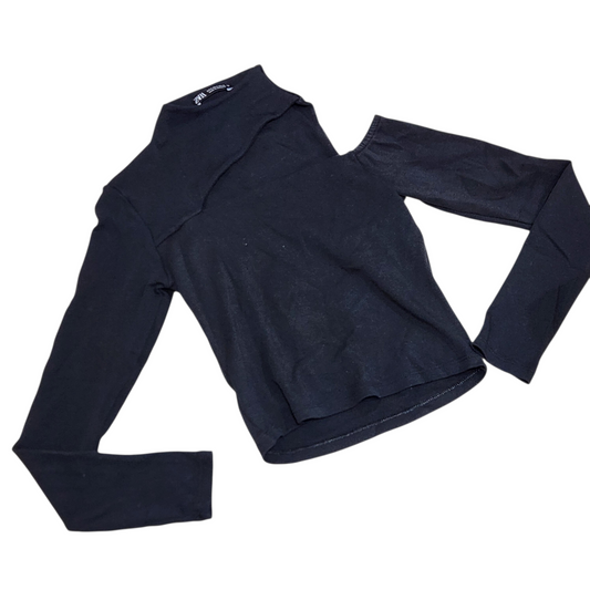 ZARA | חולצה ארוכה צבע שחור לאישה מידה S