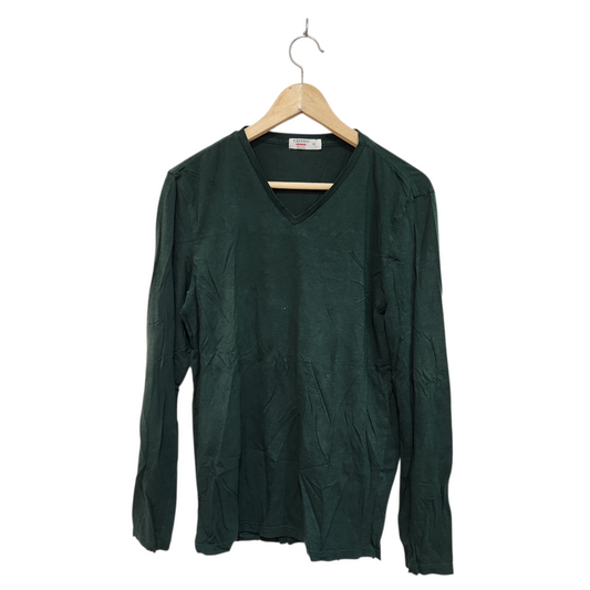 CASTRO | חולצה ארוכה דקה צבע ירוק | לגבר מידה M