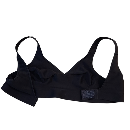 HANES | חזיית בד צבע שחור מידה S