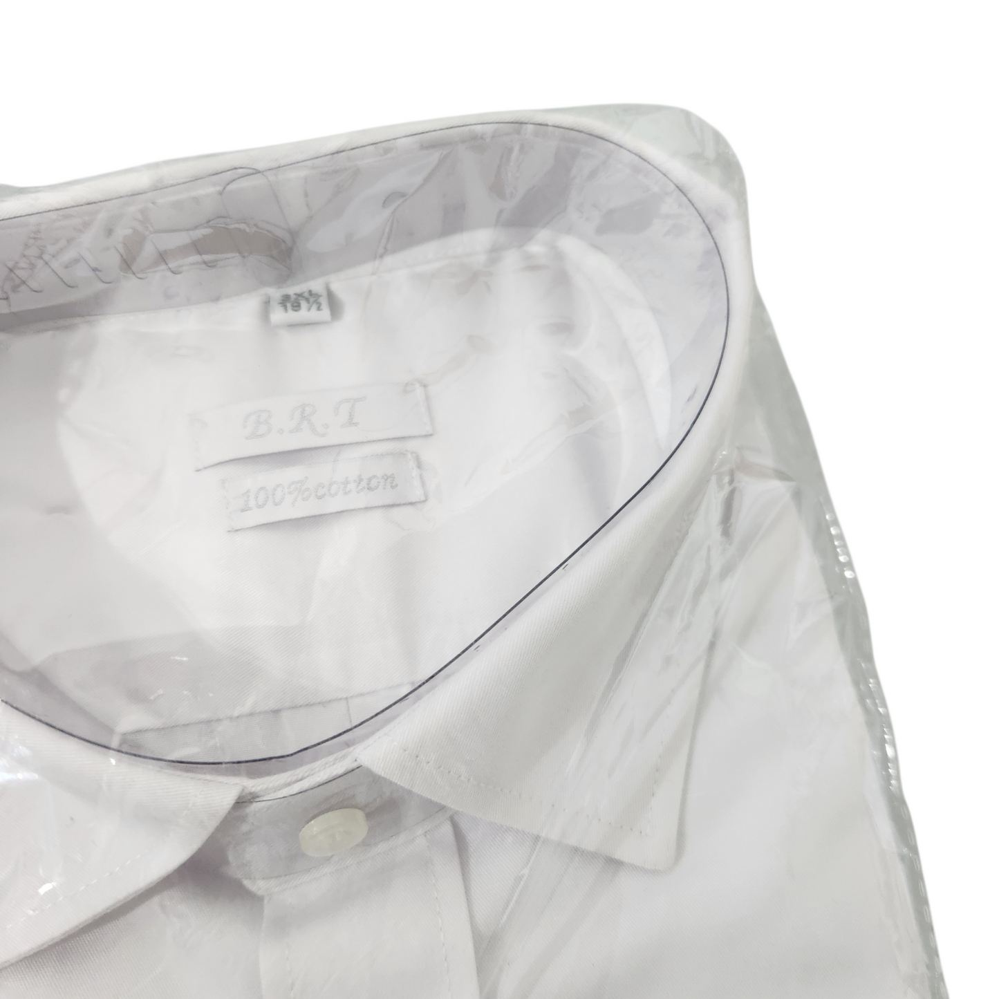 B.R.T | חולצה מכופתרת חדשה | לגבר מידה 19.5 | XL| 100% כותנה