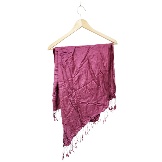 צעיף גדול דק / שאל צבע בורדו