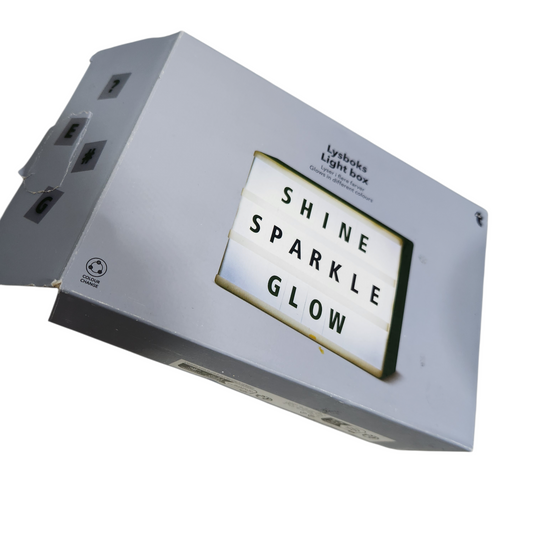 מנורה עם אותיות מתחלפות