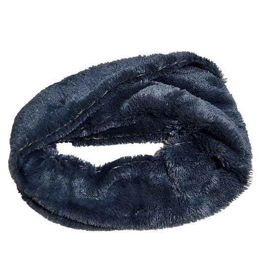 צעיף לולאה אפור פרוותי