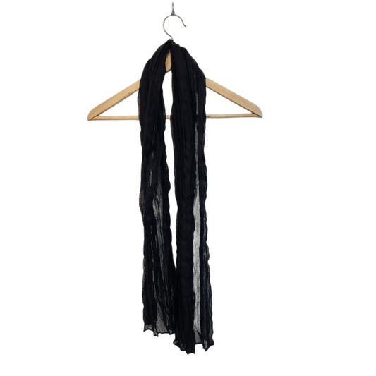 צעיף קייצי שחור דק שקוף