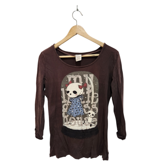 חולצה ארוכה דקה לאישה מידה M