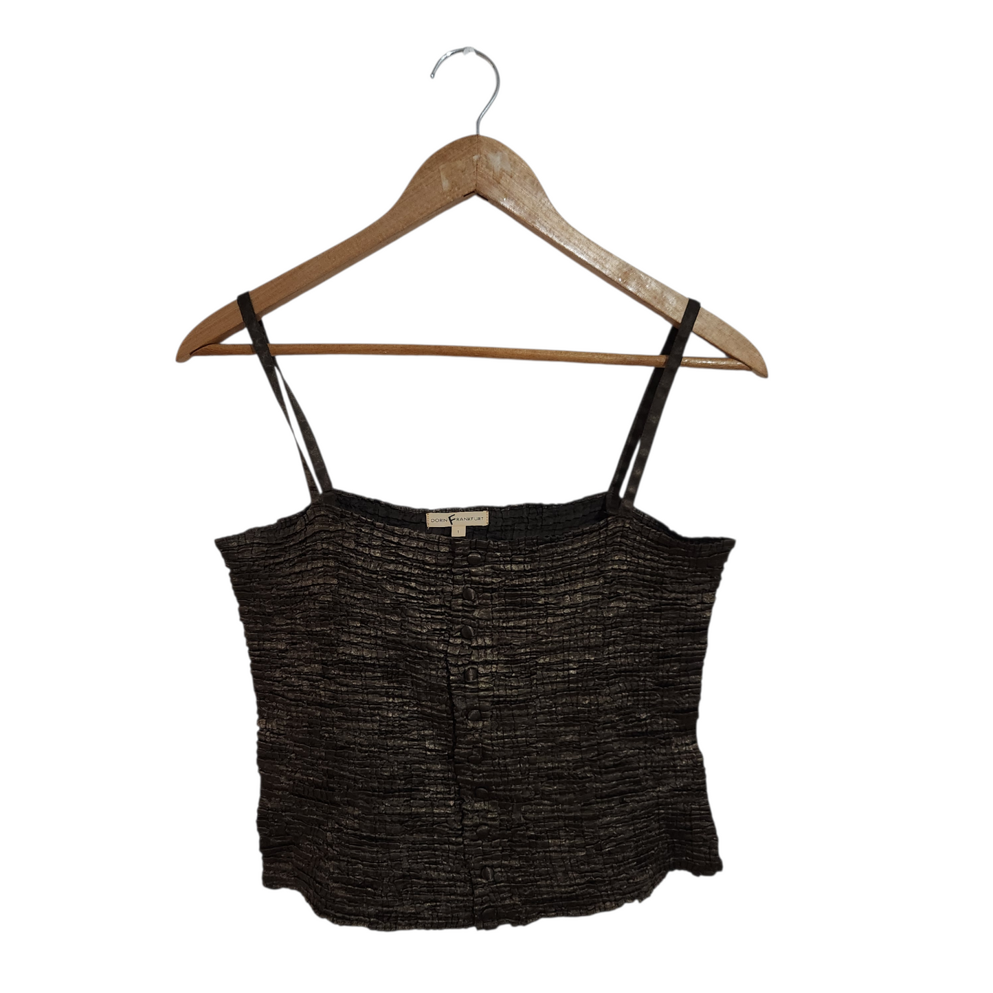 DORIN FRANKFURT | גופייה צבע חום לאישה מידה 1 S