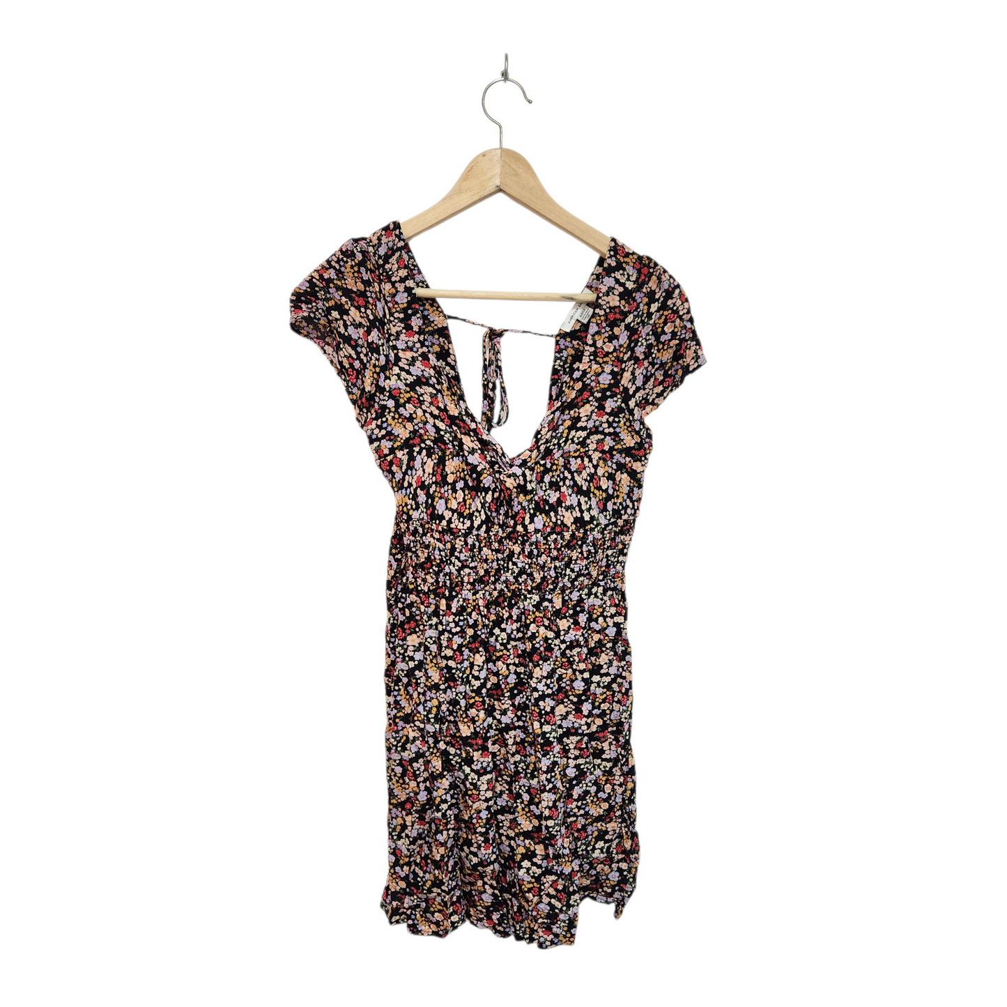 AMERICAN EAGLE | שמלה קצרה פרחונית לאישה מידה S