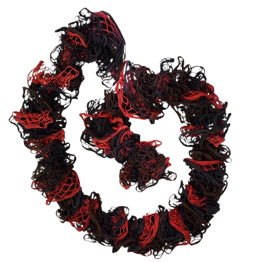 צעיף סרוג מעוצב עבודת יד