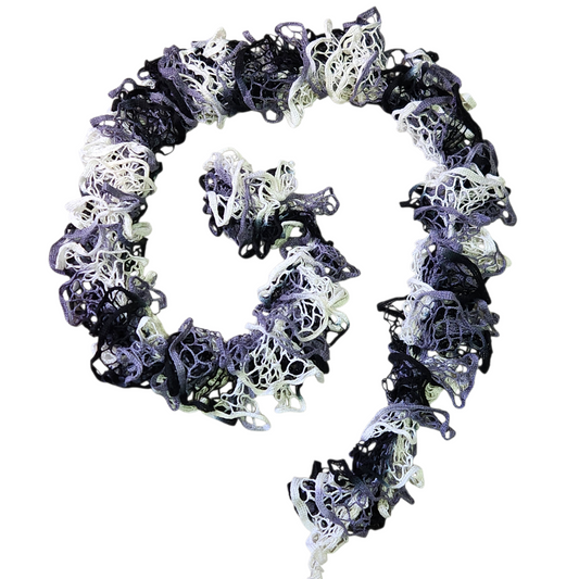 צעיף סרוג עבודת יד