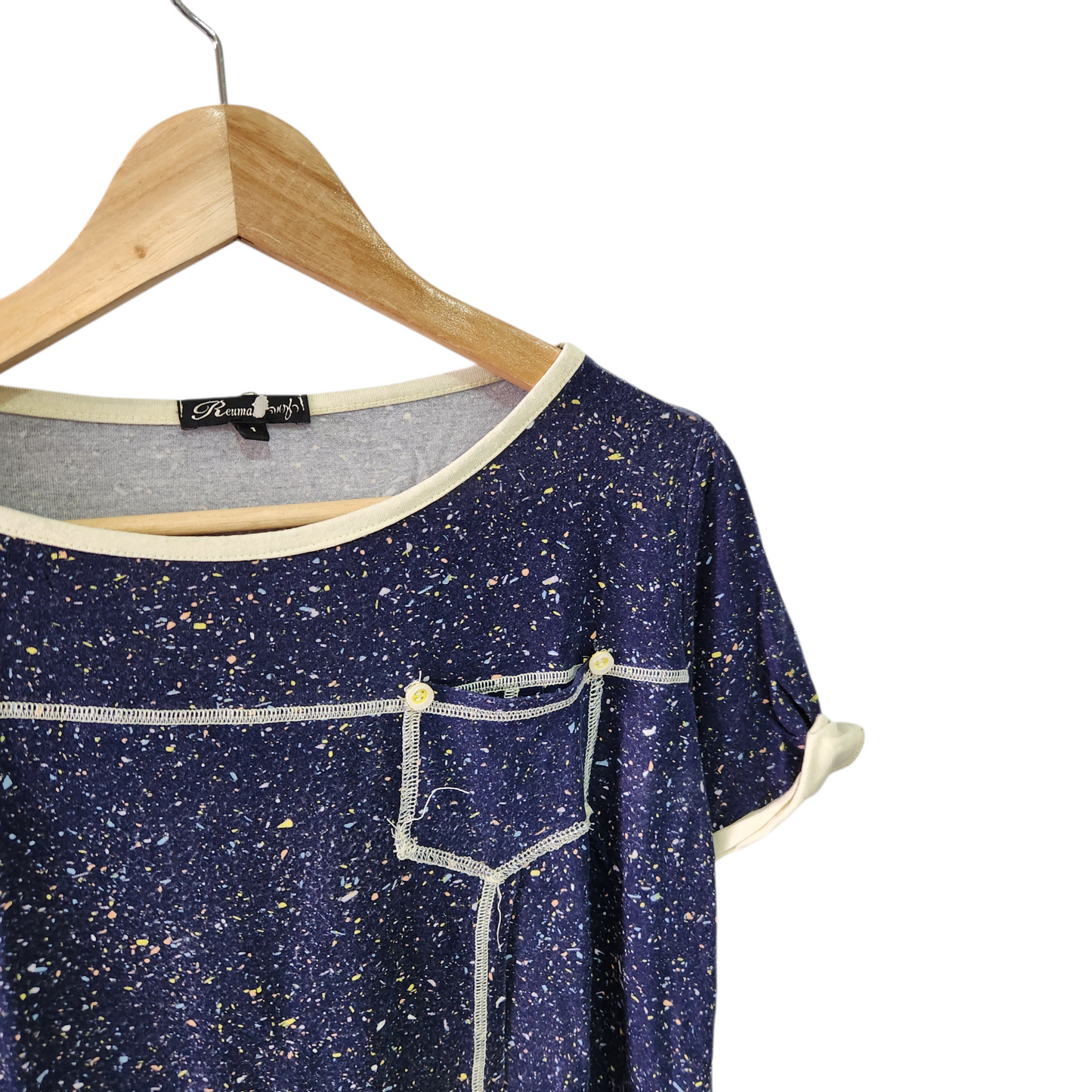REUMA רעומה | חולצה קצרה וינטג' לאישה מידה L