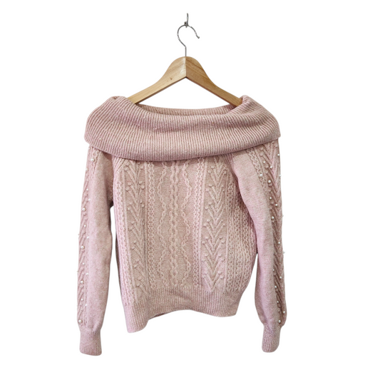 NEXT | סוודר צבע ורוד לאישה מידה XS