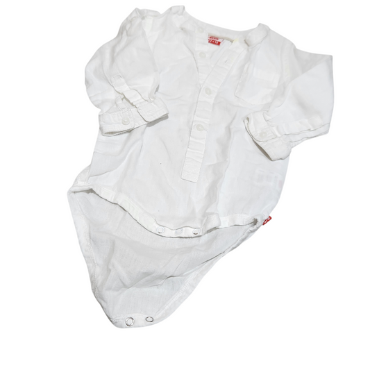 שילב - בגד גוף שרוול ארוך לתינוקות גיל 12-18 חודשים | כתם פיצי בצווארון