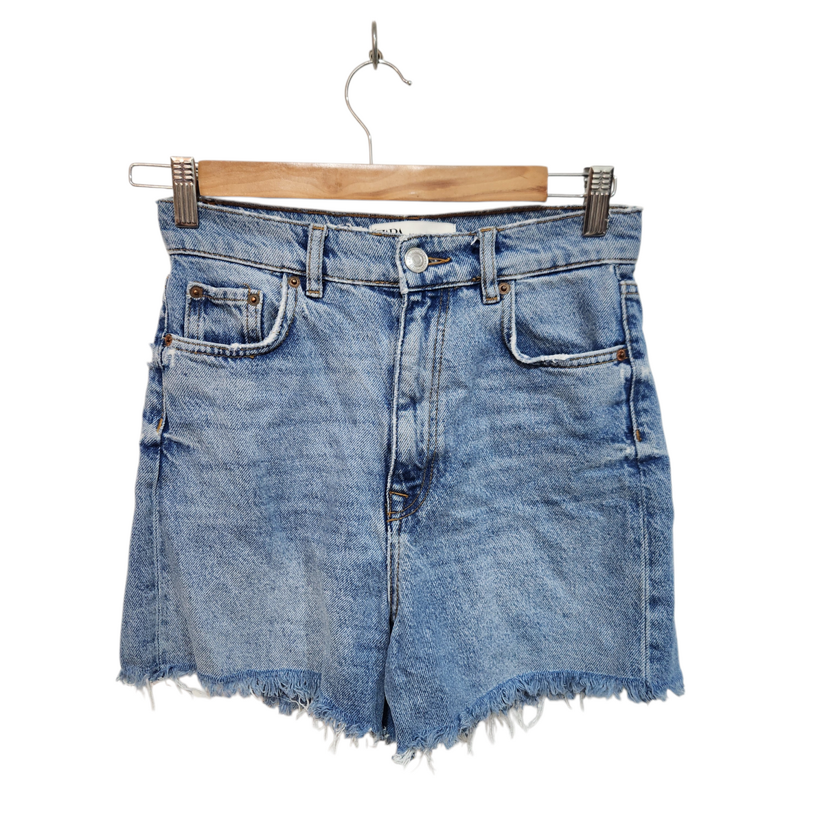ZARA | ג'ינס קצר לאישה מידה 32 XXS