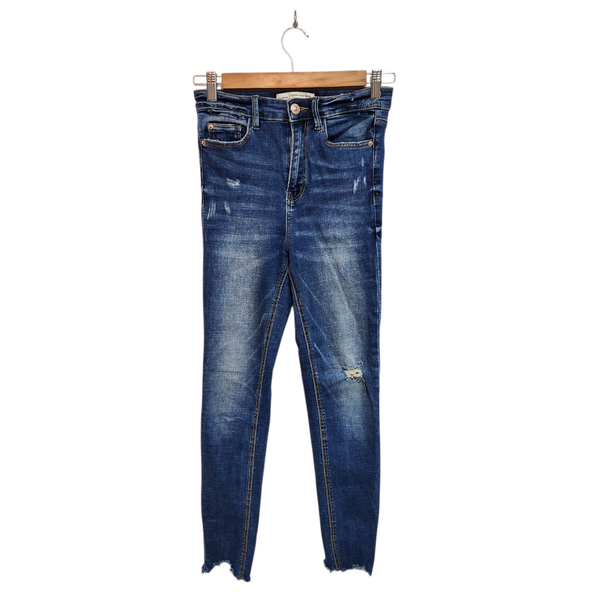 STRADIVARIUS | SUPER HIGHT WAIST | ג'ינס סקיני גבוה לאישה מידה 36 S
