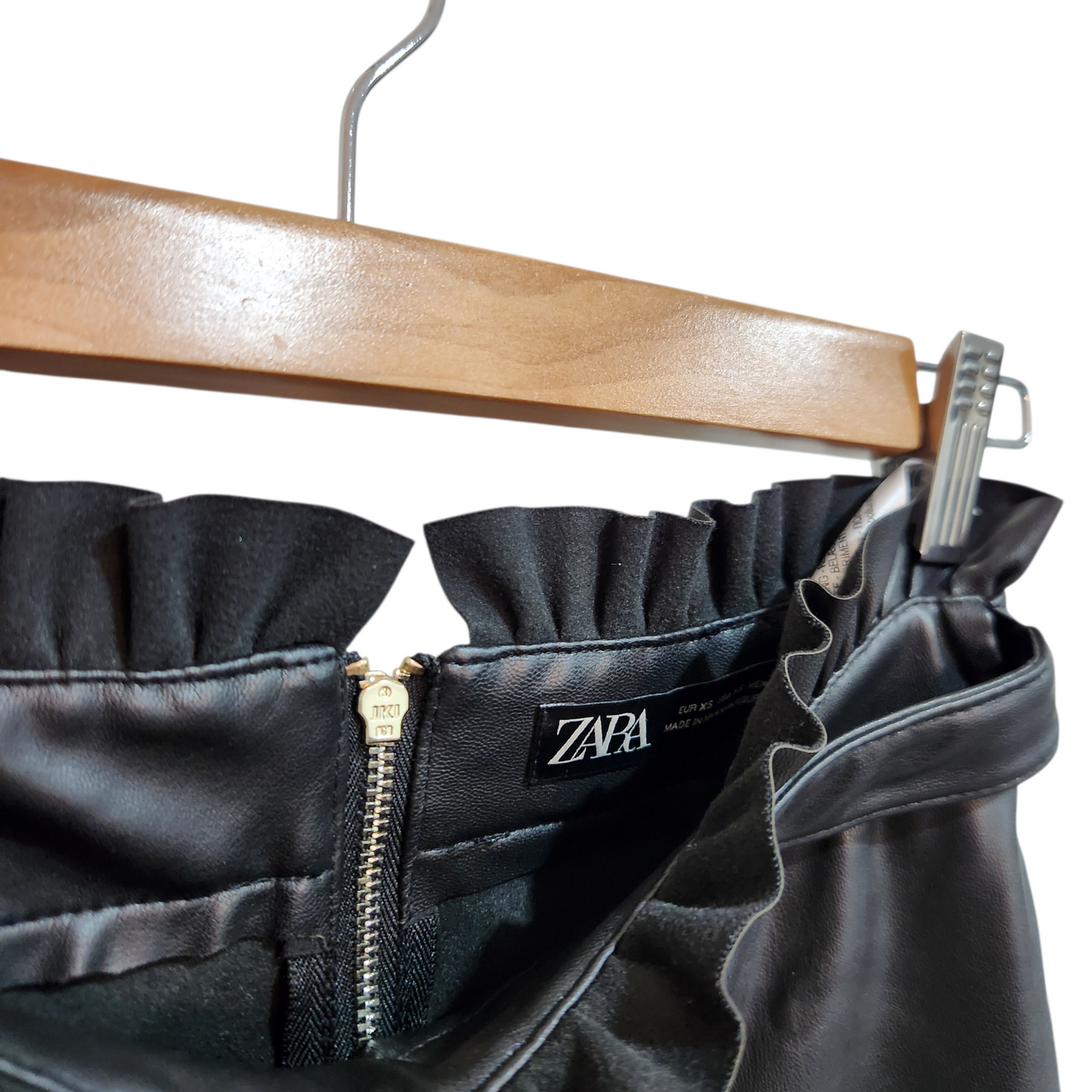 ZARA | חצאית דמוי עור מידה XS