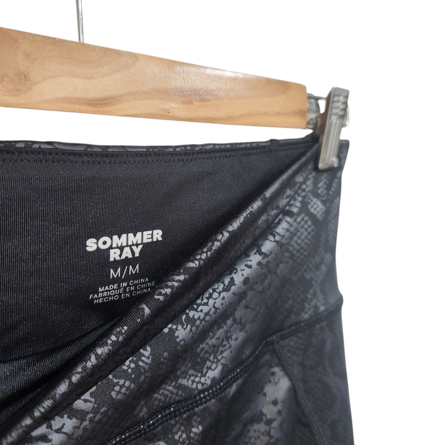 SOMMER RAY | טייץ צבע שחור הדפס נחש | לאישה מידה M