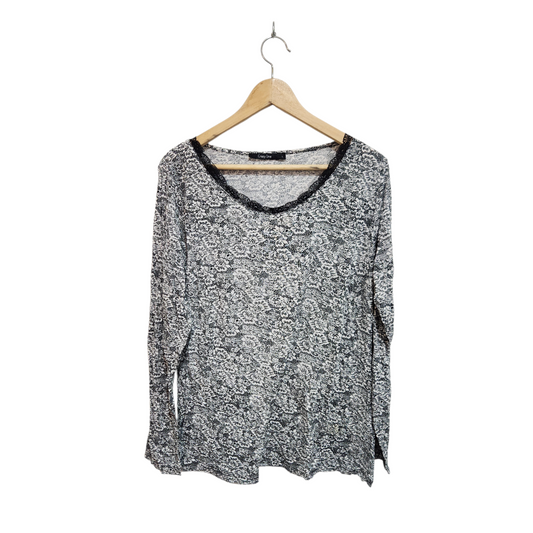 CRAZY LINE | חולצה ארוכה דקה לאישה מידה L