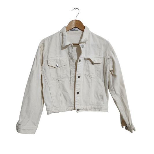 ADIKA | ג'קט ג'ינס לבן לאישה מידה M/L