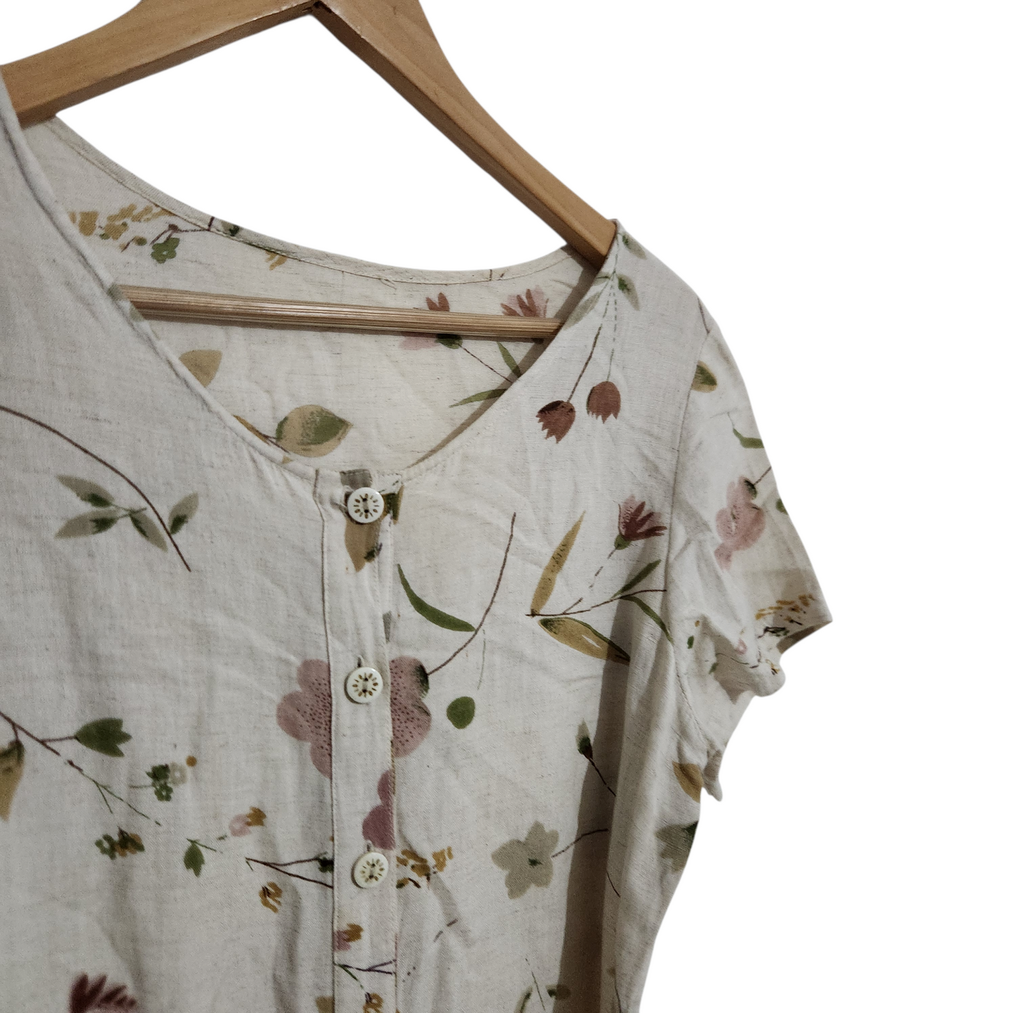 שמלה קצרה פרחונית לאישה מידה M