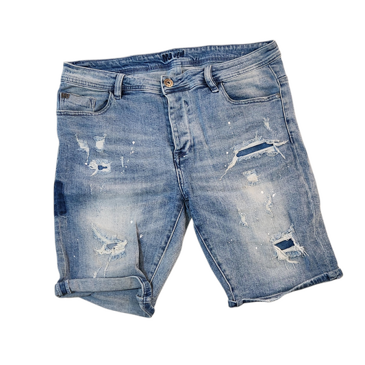 MANIA JEANS | ג'ינס קצר לגבר מידה אירופאית 44 | 36אינץ