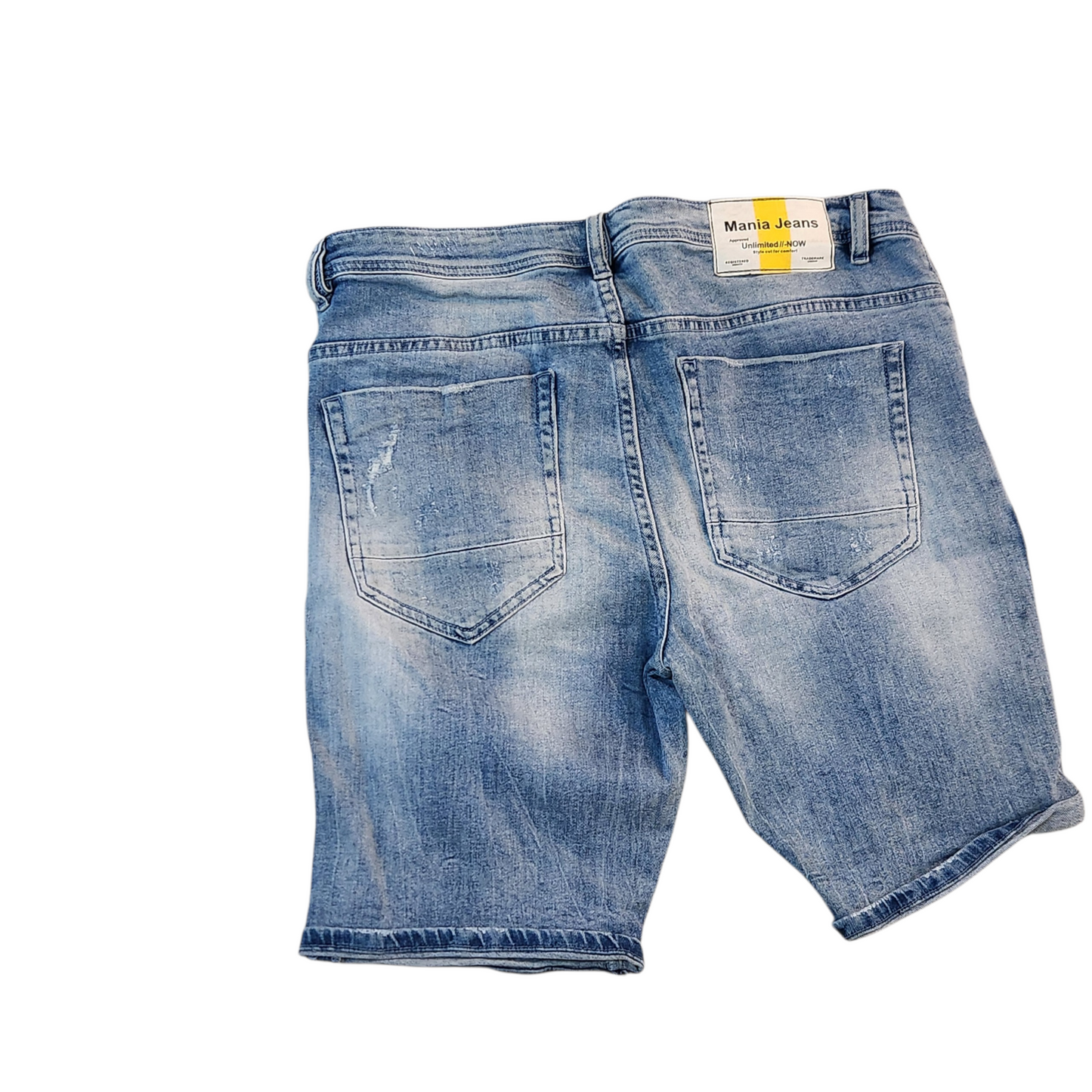 MANIA JEANS | ג'ינס קצר לגבר מידה אירופאית 44 | 36אינץ