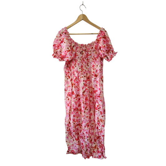 H&M | שמלה קייצית פרחונית לאישה מידה XL