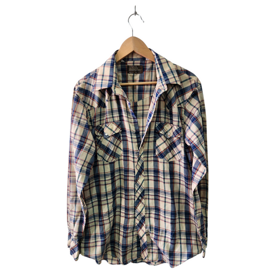 AUTHENTIC WESTERN SHIRT | חולצה מכופתרת לגבר מידה 16.5-34 | L/XL