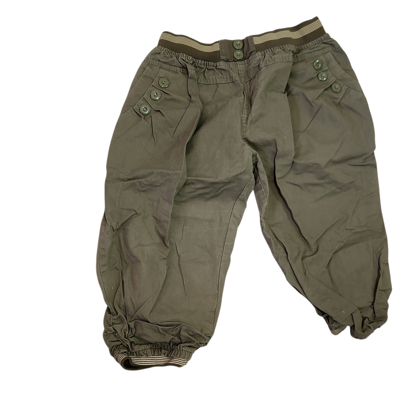 מכנסיים 3/4 לאישה מידה M/L | גומי נמתח במותן