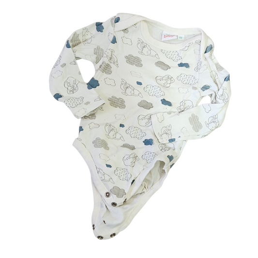 DISNEY | בגד גוף שרוול ארוך לתינוקות גיל 3-6 חודשים