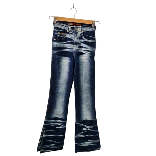 BUGGY JEANS | Y2K | ג'ינס מתרחב לאישה מידה 32 XXS | L32 W37