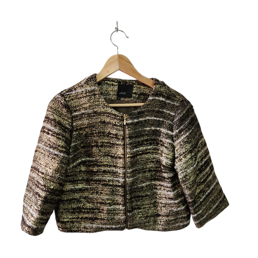 JULLIENT | ג'קט זהב לאישה מידה M | גולגולים