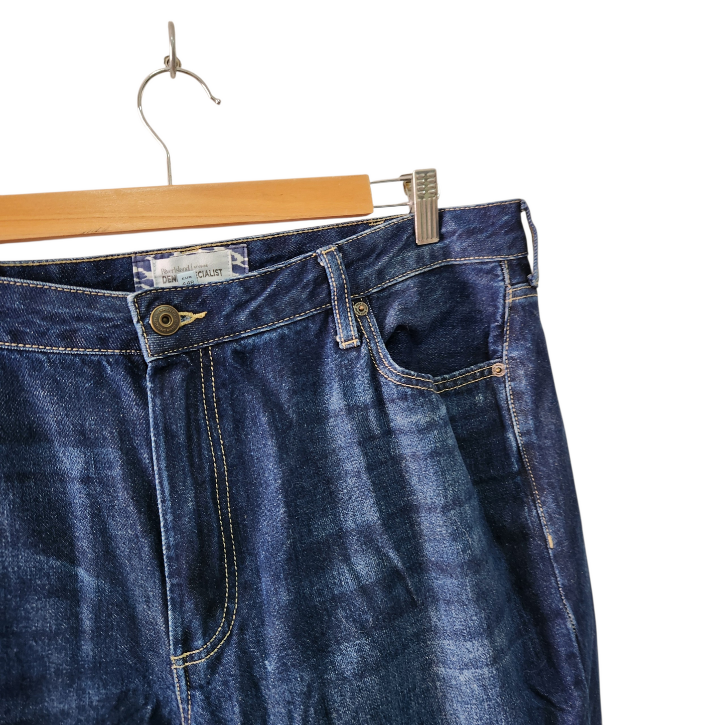 RIVER ISLAND |RELAXED STRAIGHT | ג'ינס לאישה מידה US38 | EUR48