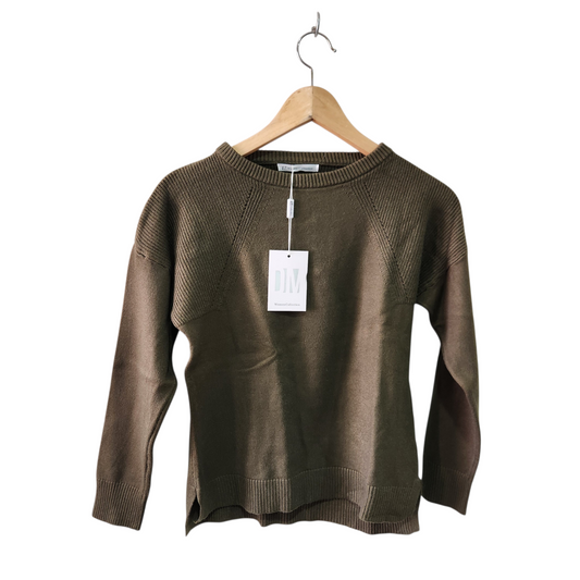 WOMEN COLLECTION | חולצת סריג צבע ירוק צבאי | לאישה מידה S/M | חדשה עם תווית