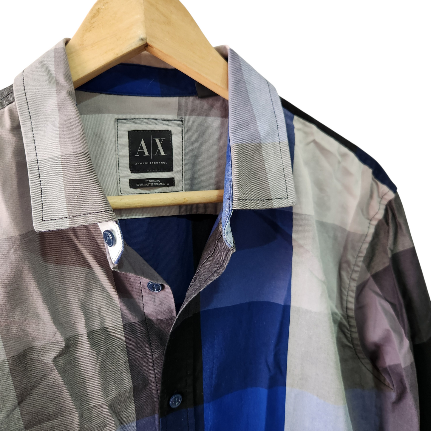 ARMANI EXCHANGE | חולצה ארוכה מכופתרת לגבר מידה L