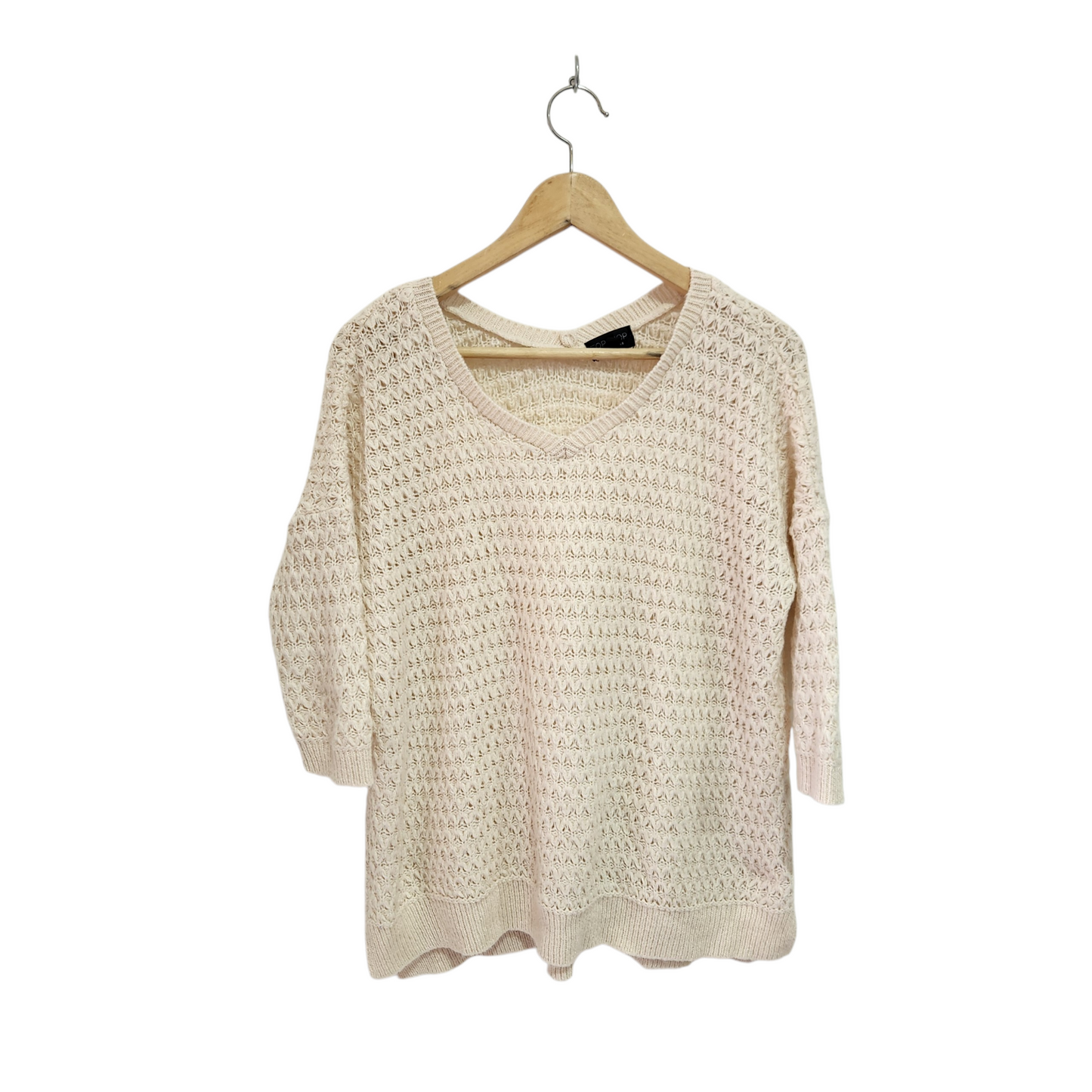 TOPSHOP | חולצת סריג לאישה מידה 34 XS אוברסייז