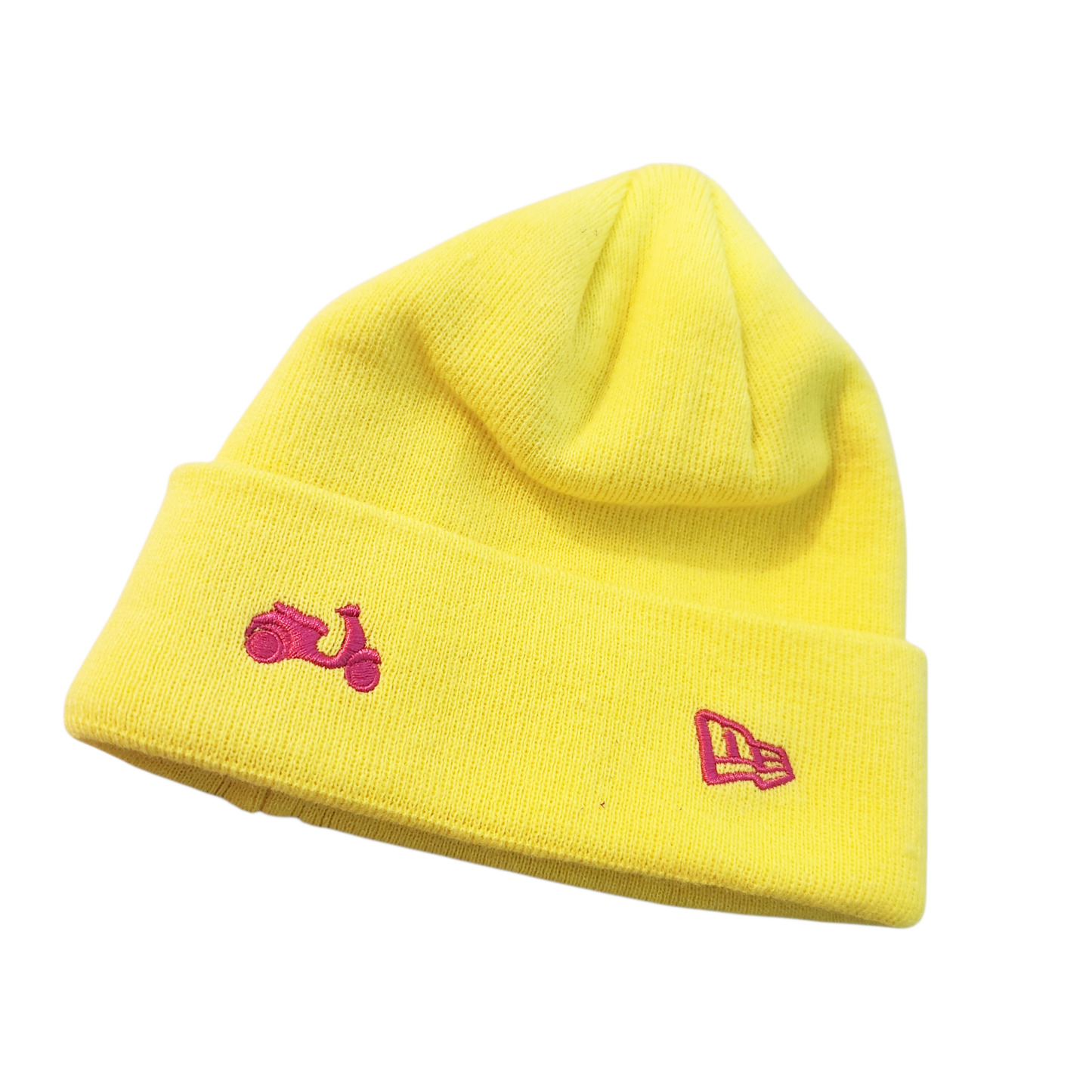 NEW ERA × VESPA כובע גרב צהוב – לוגו רקום
