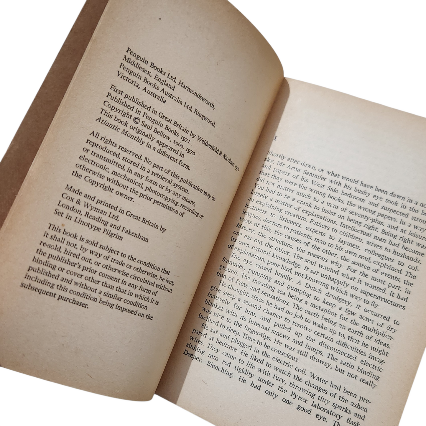Mr Sammler’s Planet – Saul Bellow (1971)