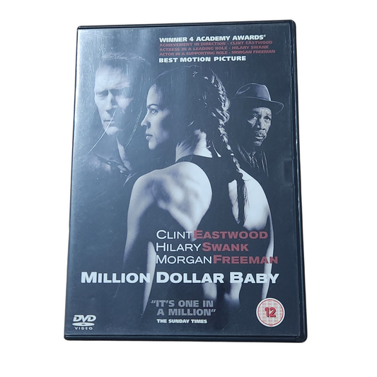 DVD הסרט “Million Dollar Baby” עם קלינט איסטווד, הילארי סוואנק ומורגן פרימן