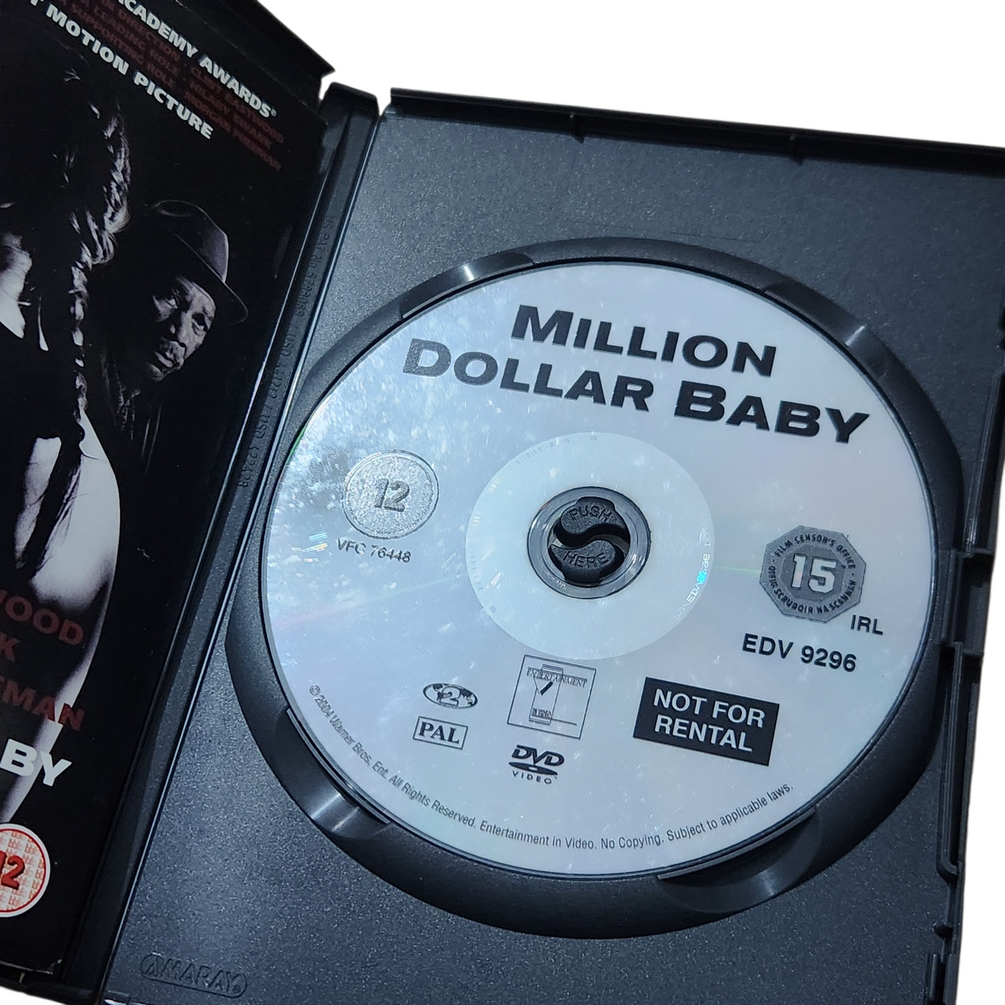 DVD הסרט “Million Dollar Baby” עם קלינט איסטווד, הילארי סוואנק ומורגן פרימן