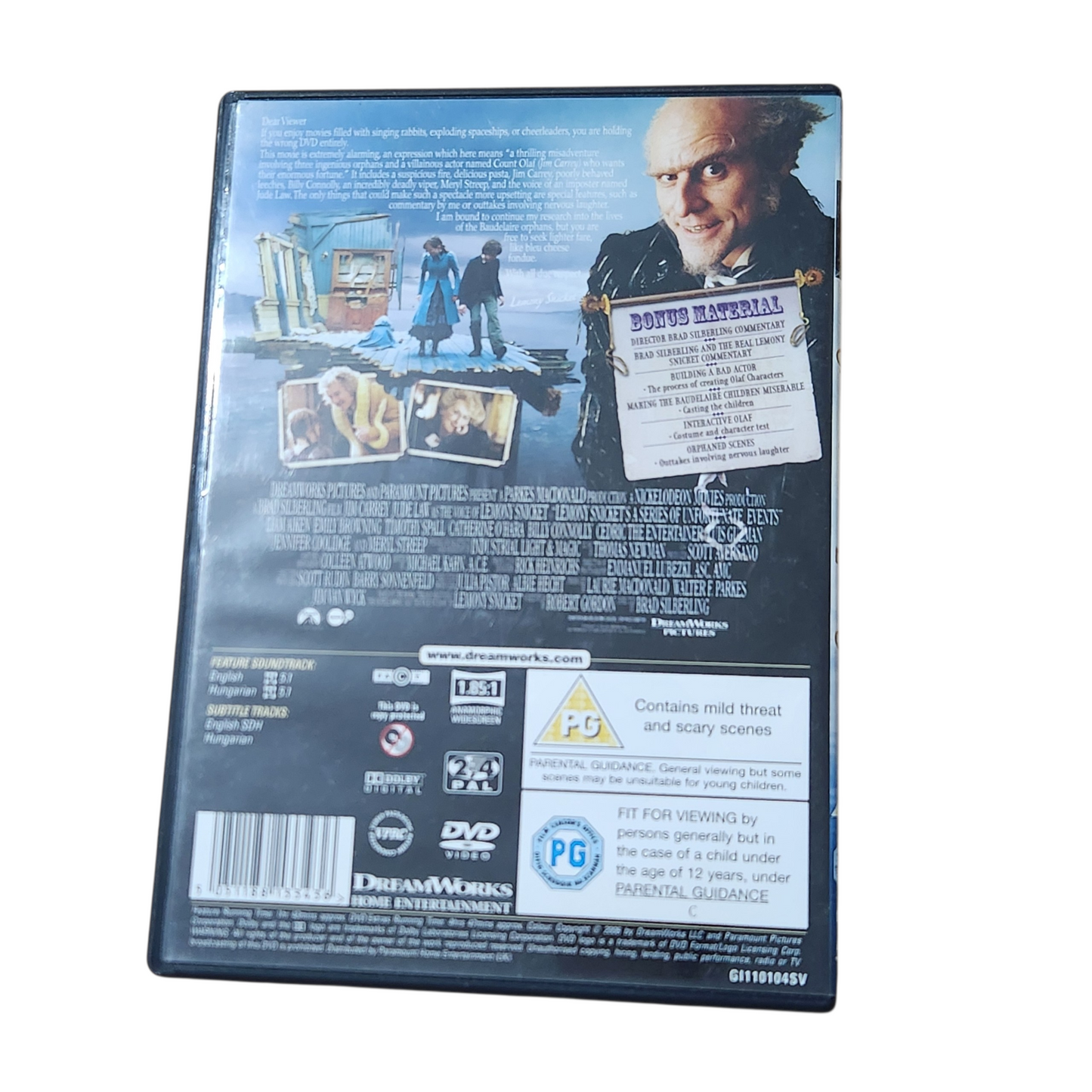 סדרת הצרות של למוני סניקט – DVD (Jim Carrey)