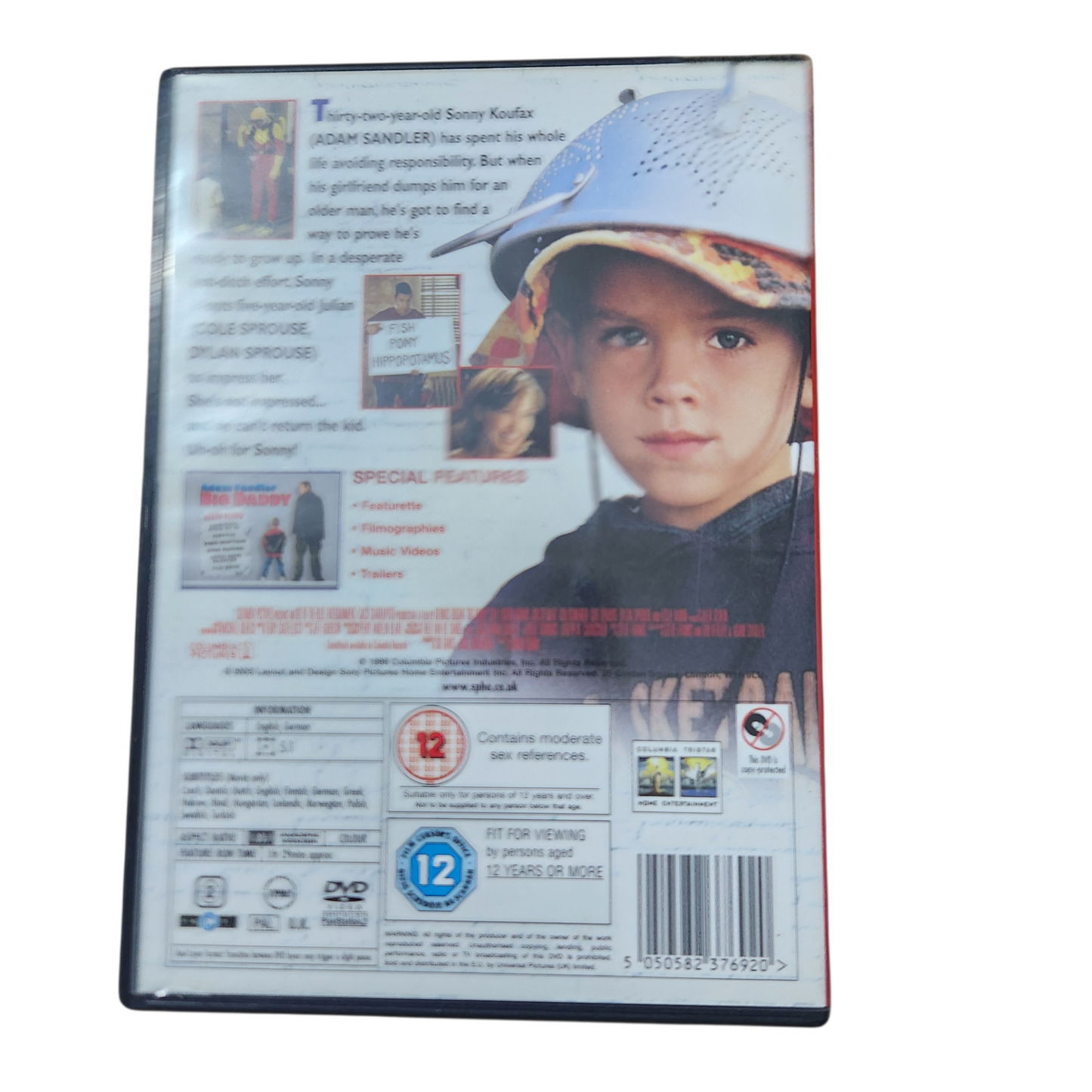 Big Daddy – אדם סנדלר DVD קומדיה קלאסית