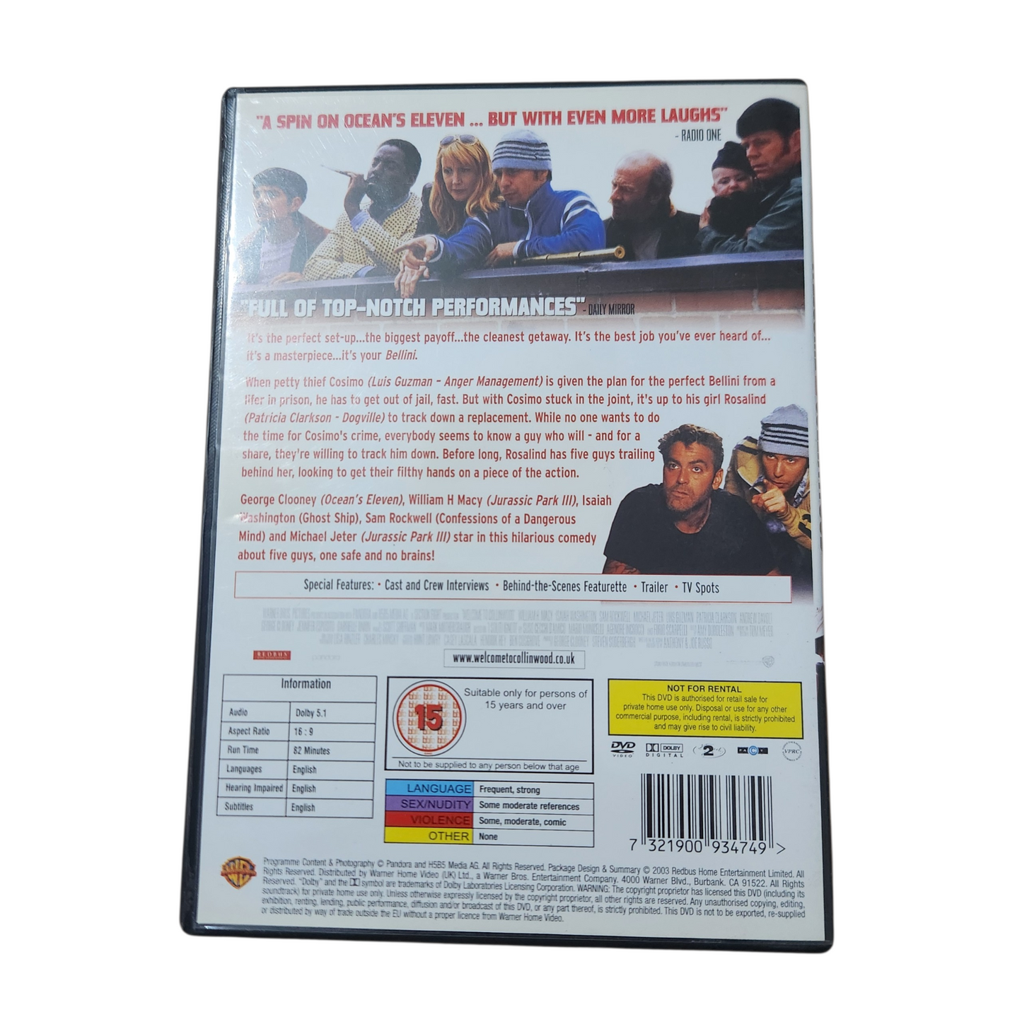 Welcome to Collinwood – DVD קומדיית פשע