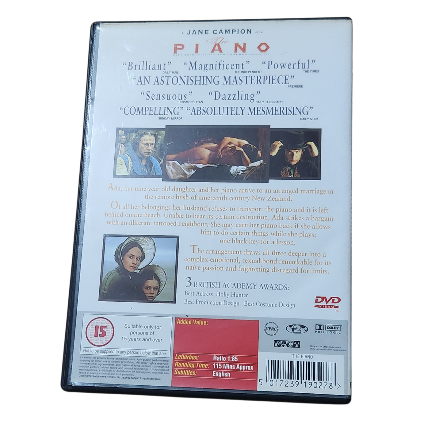 The Piano – DVD דרמה זוכת אוסקר
