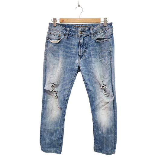 AMERICAN EAGLE | ג'ינס לגבר מידה 30 | עם כתם פיצי