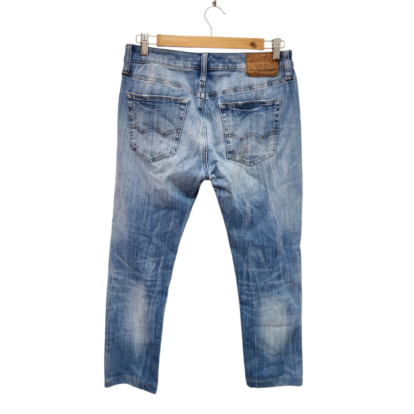AMERICAN EAGLE | ג'ינס לגבר מידה 30 | עם כתם פיצי