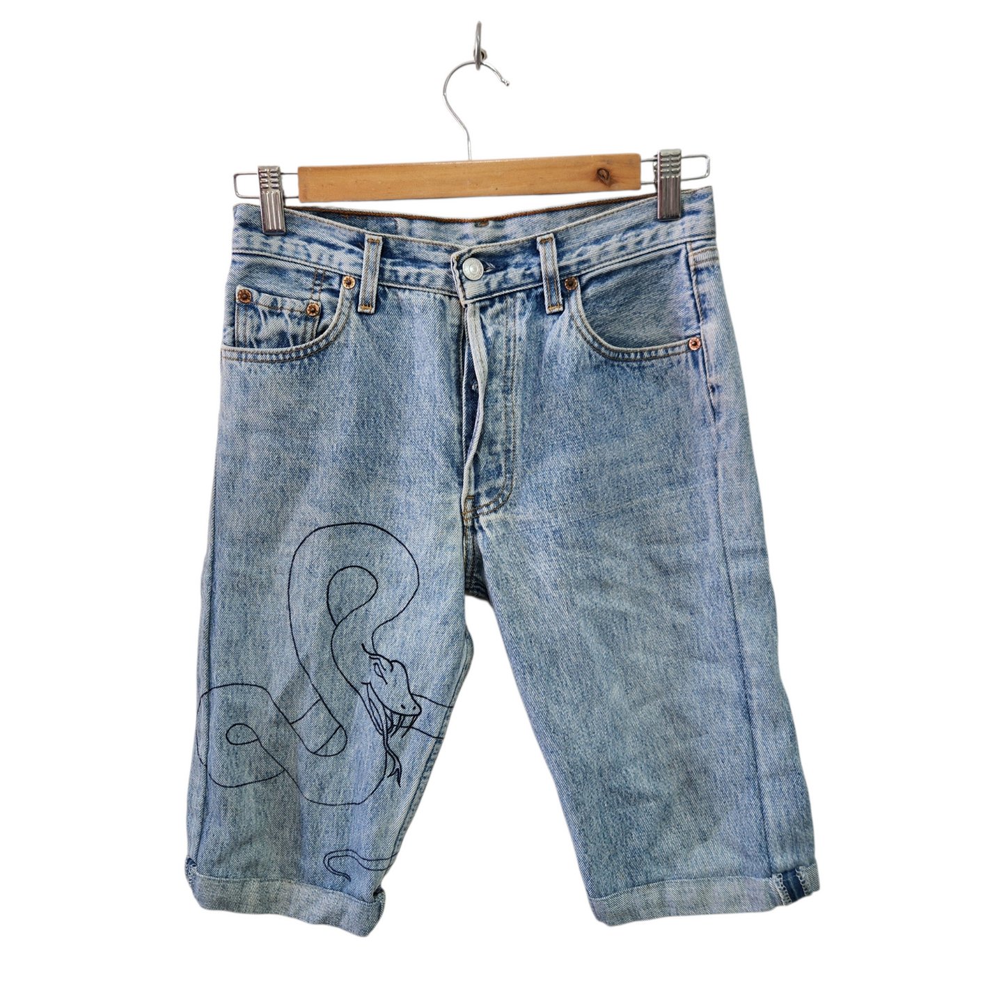 LEVI'S 501 | ג'ינס קצר לגבר מידה 29 | W29L32 | מקורי וינטג׳ משנת 1995