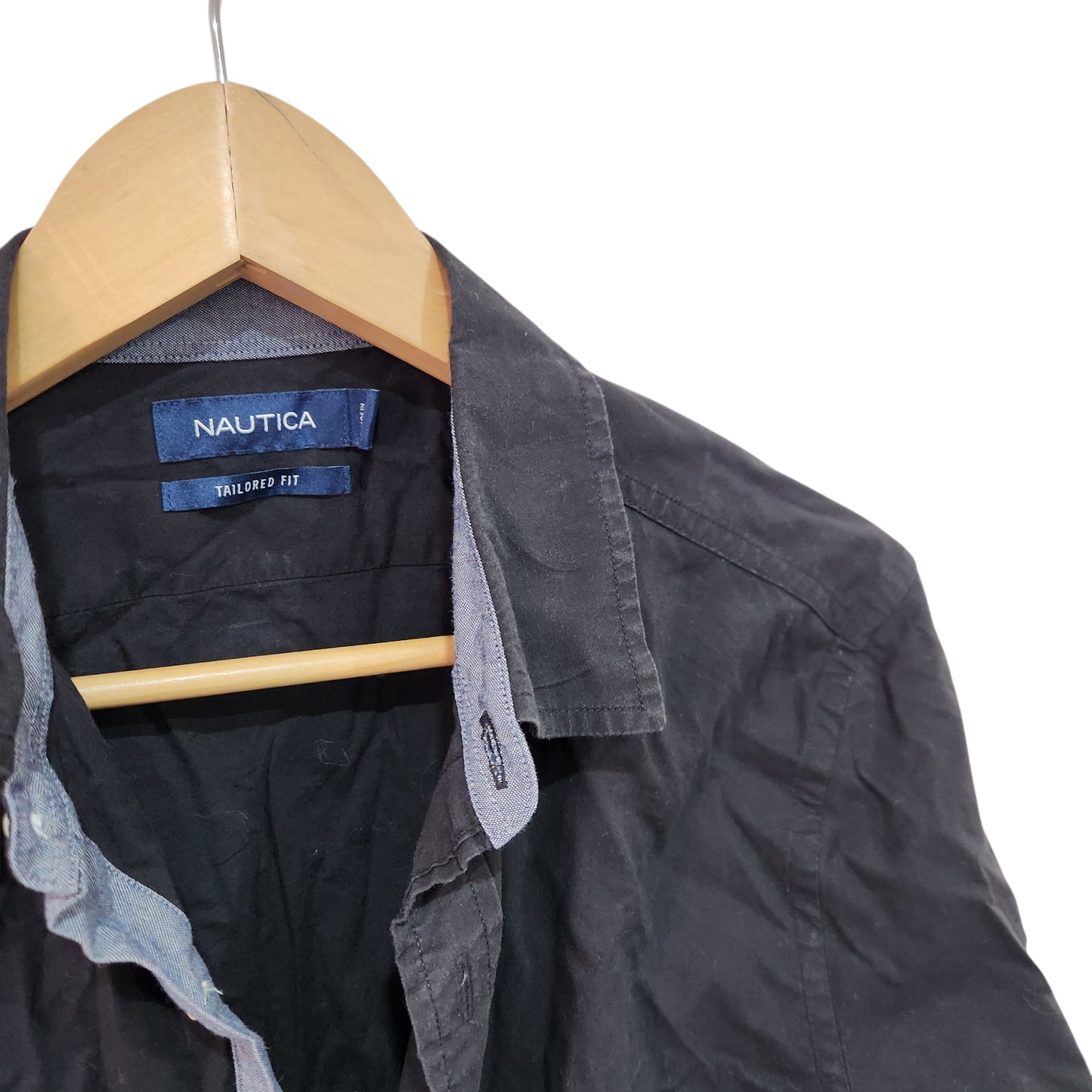 NAUTICA | חולצה מכופתרת לגבר מידה M | מעט דהתה