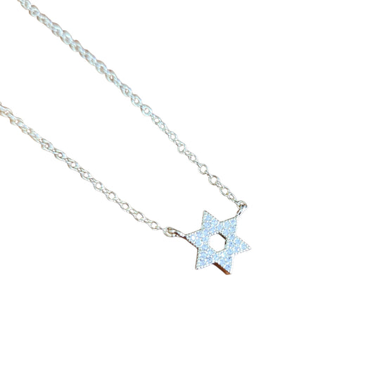 SAPPORA | שרשרת מגן דוד משובצת