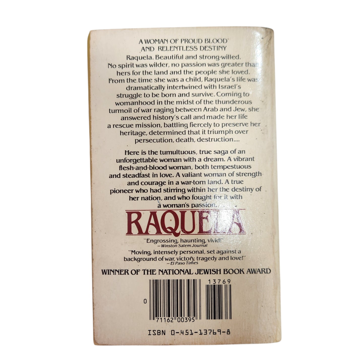 Raquela: A Woman of Israel - Ruth Gruber | ספר באנגלית